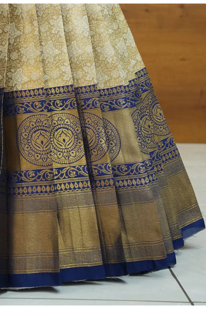 StarWars Women's Woven Design zari work Half Saree with Embroidered Blouse and Dupatta