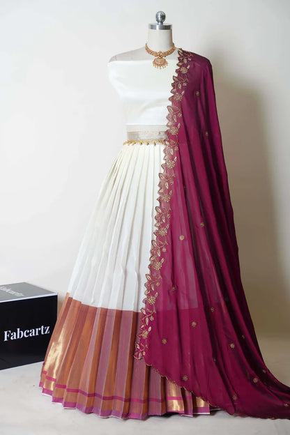 South Indian Festival Traditional Half Saree (Zara)
