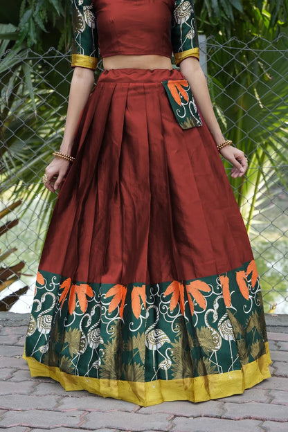 South Indian Festival Traditional Half Saree (HansPAttu)