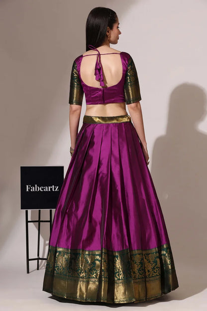 South Indian Festival Traditional Half Saree (Sundarii)