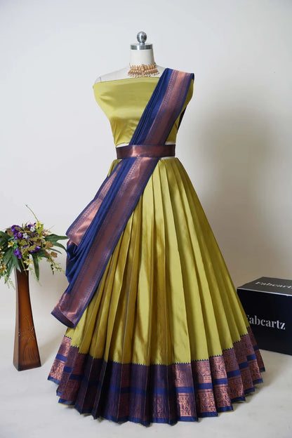South Indian Festival Traditional Half Saree (Yenugu)
