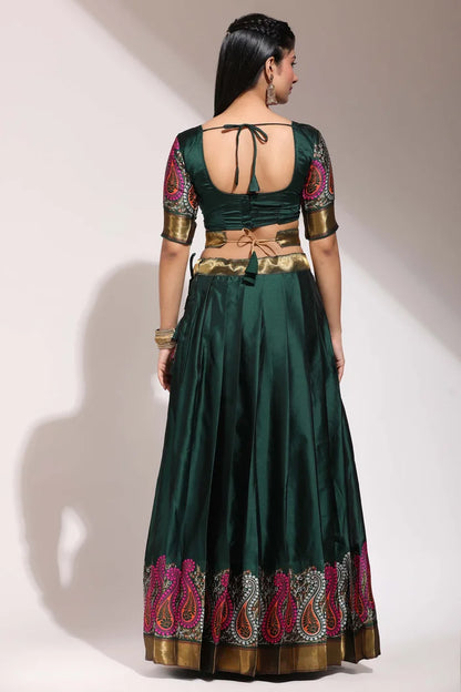 South Indian Festival Traditional Half Saree (Parvati)