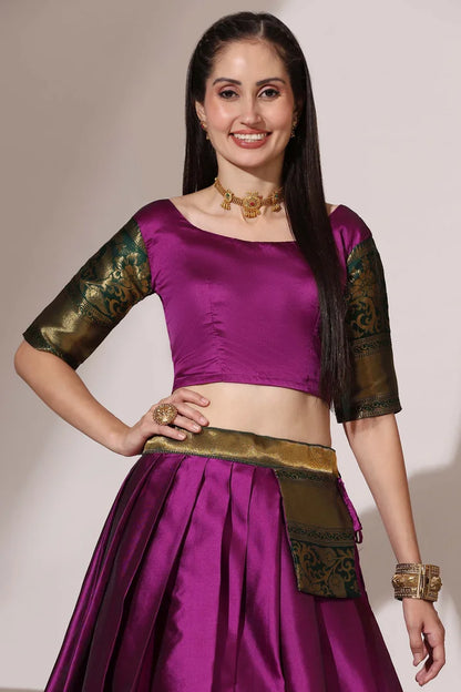 South Indian Festival Traditional Half Saree (Sundarii)