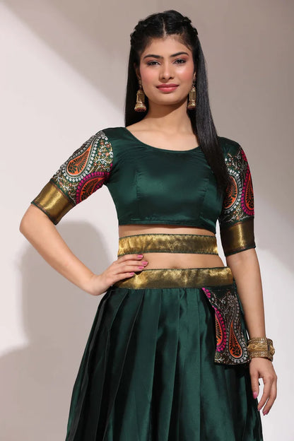 South Indian Festival Traditional Half Saree (Parvati)