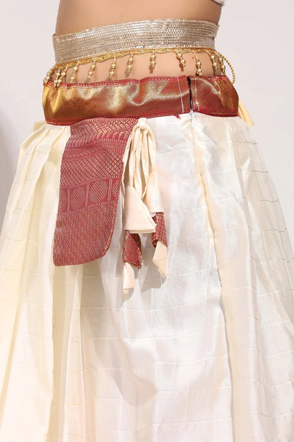 South Indian Festival Traditional Half Saree (Saraswati)
