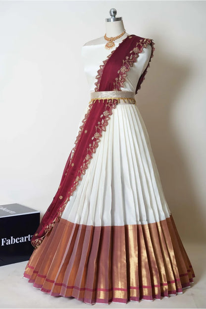 South Indian Festival Traditional Half Saree (Zara)