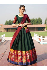 South Indian Festival Traditional Half Saree (HansPAttu)