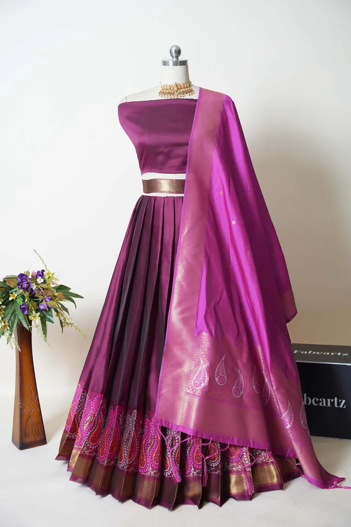 South Indian Festival Traditional Half Saree (Parvati)