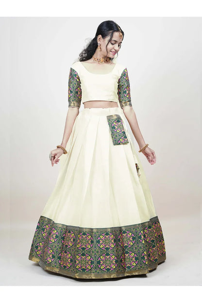 South Indian Festival Traditional Half Saree (GolGolPAttu)