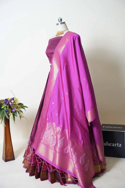 South Indian Festival Traditional Half Saree (Parvati)