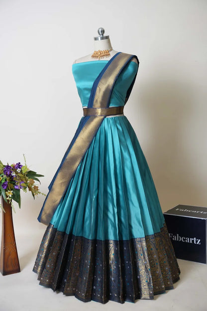 South Indian Festival Traditional Half Saree (Sarojini)