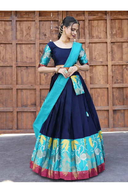 South Indian Festival Traditional Half Saree (HansPAttu)