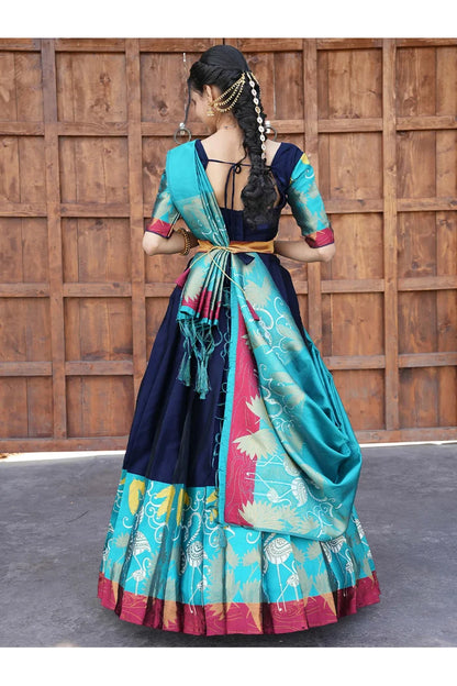 South Indian Festival Traditional Half Saree (HansPAttu)