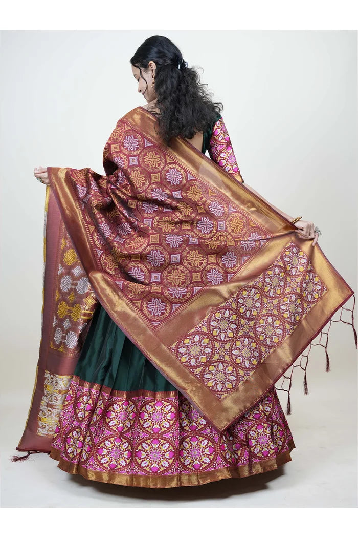South Indian Festival Traditional Half Saree (GolGolPAttu)