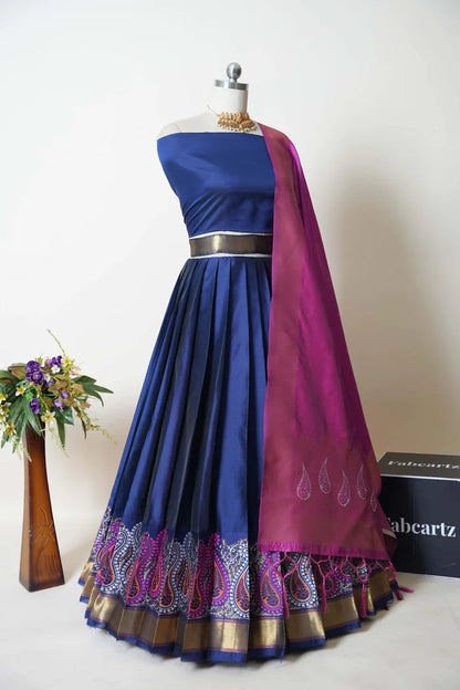 South Indian Festival Traditional Half Saree (Parvati)