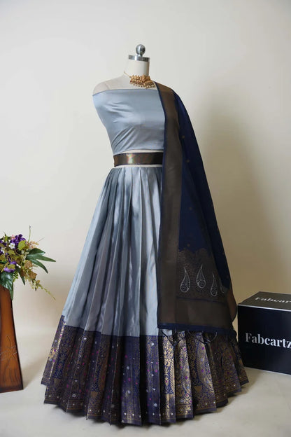 South Indian Festival Traditional Half Saree (Sarojini)