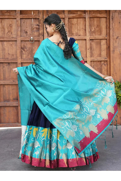 South Indian Festival Traditional Half Saree (HansPAttu)