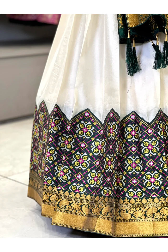 South Indian Festival Traditional Half Saree(Patola)