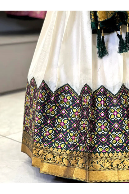 South Indian Festival Traditional Half Saree(Patola)