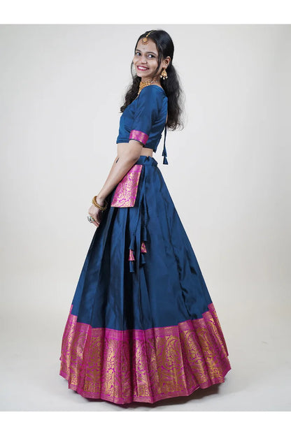 South Indian Festival Traditional Half Saree (Aarvi)