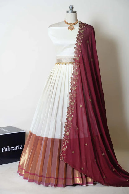 South Indian Festival Traditional Half Saree (Zara)