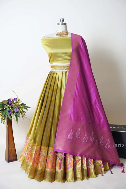 South Indian Festival Traditional Half Saree (Parvati)