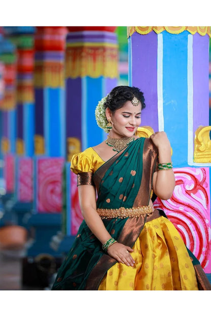 South Indian Festival Traditional Half Saree (Kantara)