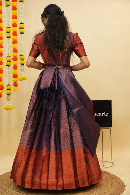 South Indian Festival Traditional Half Saree (Ival)