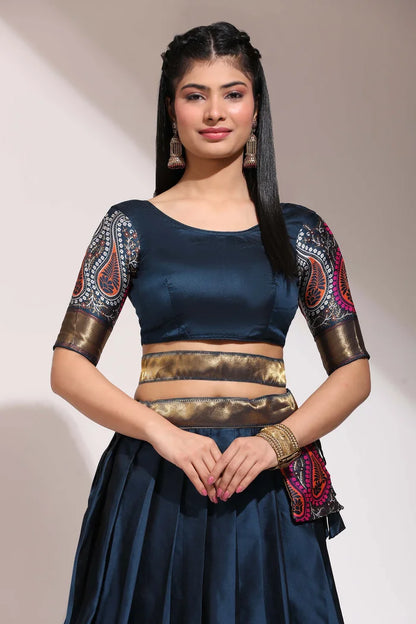 South Indian Festival Traditional Half Saree (Parvati)