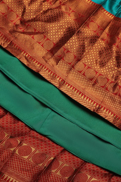 South Indian Festival Traditional Half Saree (Saraswati)