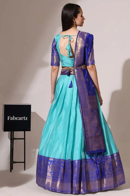 South Indian Festival Traditional Half Saree (Sundarii)