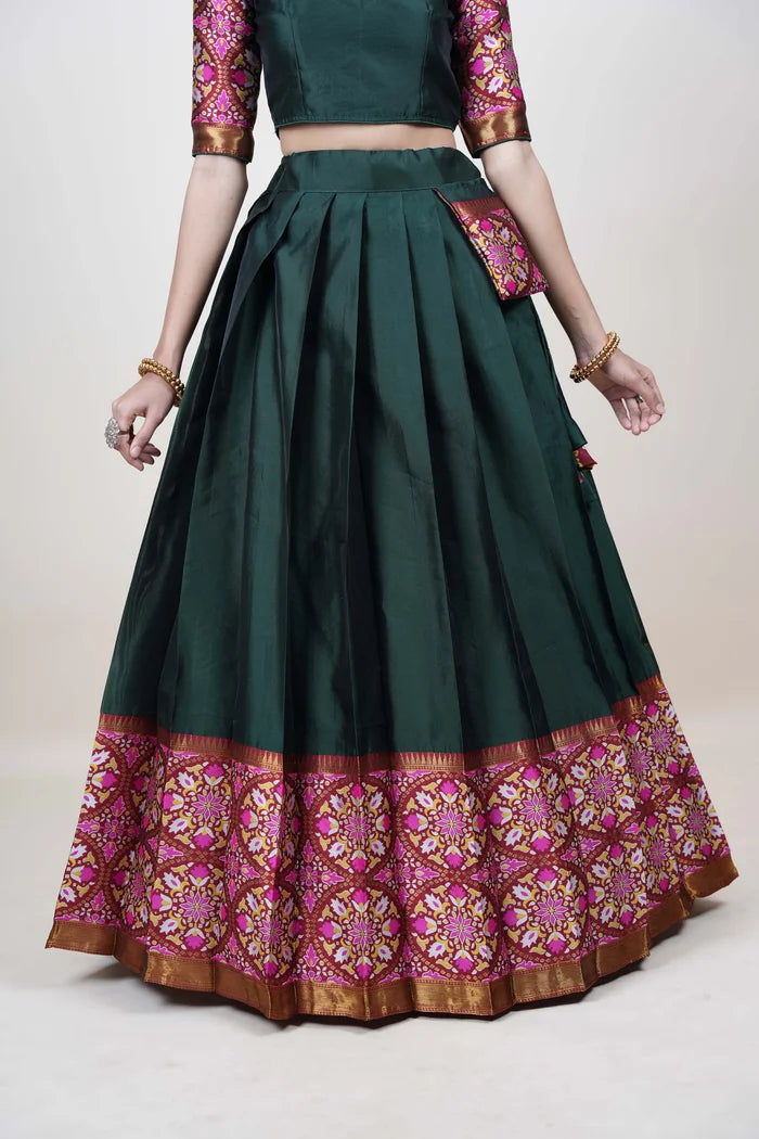 South Indian Festival Traditional Half Saree (GolGolPAttu)