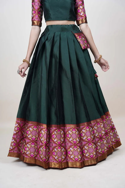 South Indian Festival Traditional Half Saree (GolGolPAttu)