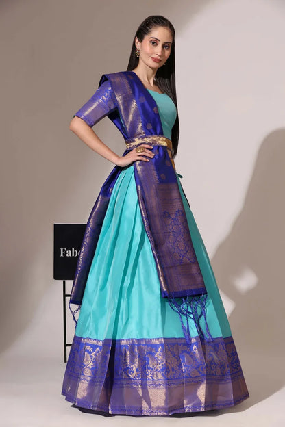 South Indian Festival Traditional Half Saree (Sundarii)