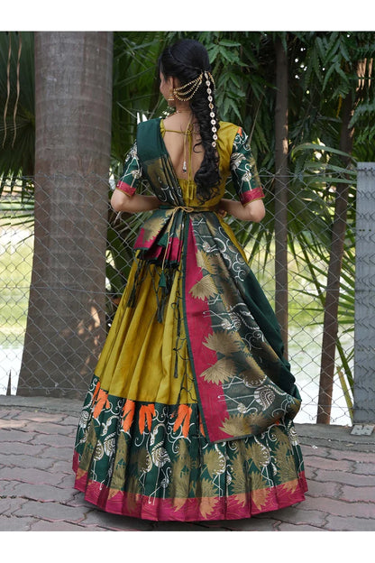 South Indian Festival Traditional Half Saree (HansPAttu)