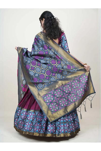 South Indian Festival Traditional Half Saree (GolGolPAttu)