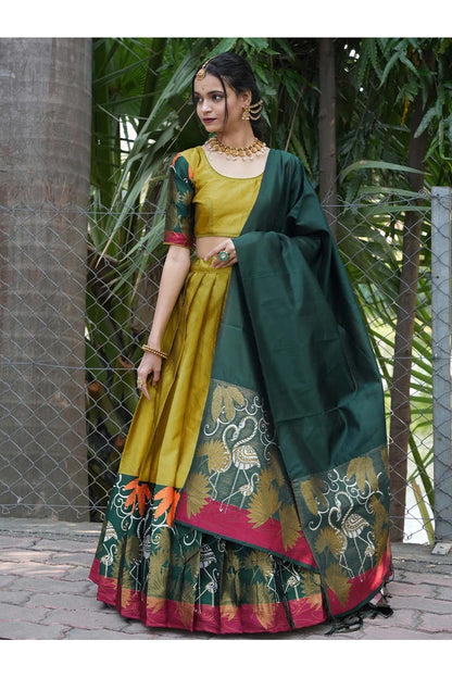 South Indian Festival Traditional Half Saree (HansPAttu)