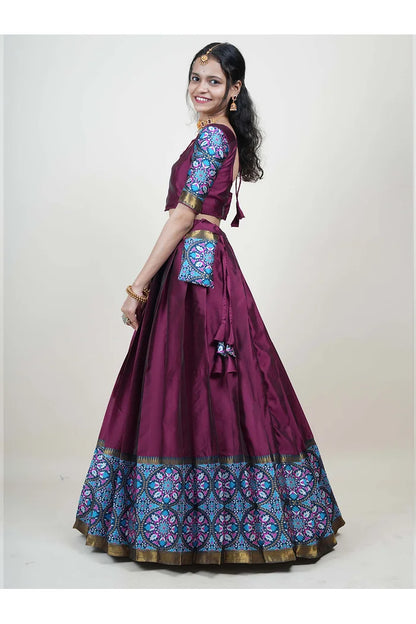 South Indian Festival Traditional Half Saree (GolGolPAttu)