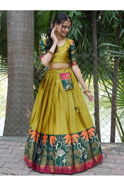 South Indian Festival Traditional Half Saree (HansPAttu)
