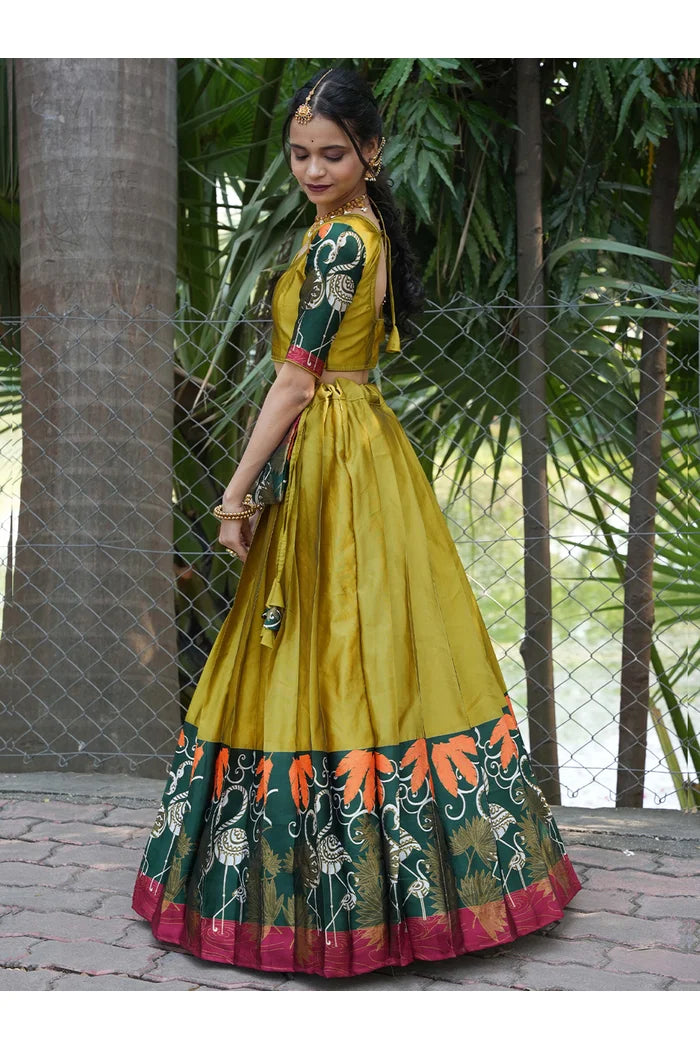 South Indian Festival Traditional Half Saree (HansPAttu)