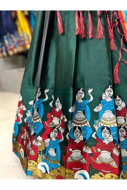 దక్షిణ భారత పండుగ సాంప్రదాయ హాఫ్ చీర(ధంగ్లీ)