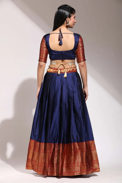South Indian Festival Traditional Half Saree (Saraswati)