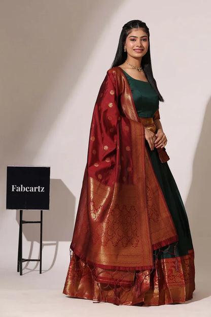 South Indian Festival Traditional Half Saree (Sundarii)