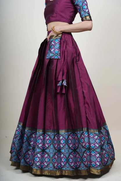 South Indian Festival Traditional Half Saree (GolGolPAttu)