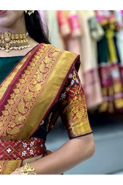 South Indian Festival Traditional Half Saree(Patola)
