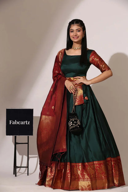 South Indian Festival Traditional Half Saree (Sundarii)