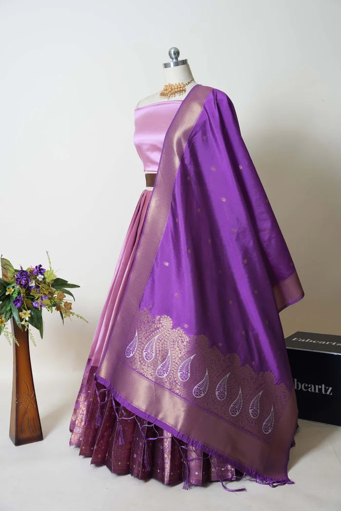 South Indian Festival Traditional Half Saree (Sarojini)