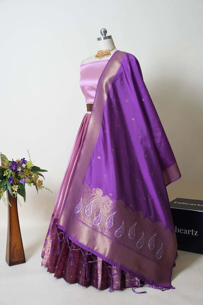 South Indian Festival Traditional Half Saree (Sarojini)