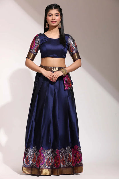South Indian Festival Traditional Half Saree (Parvati)