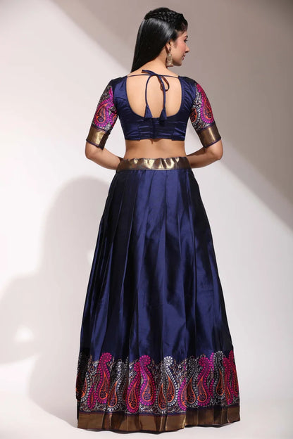 South Indian Festival Traditional Half Saree (Parvati)